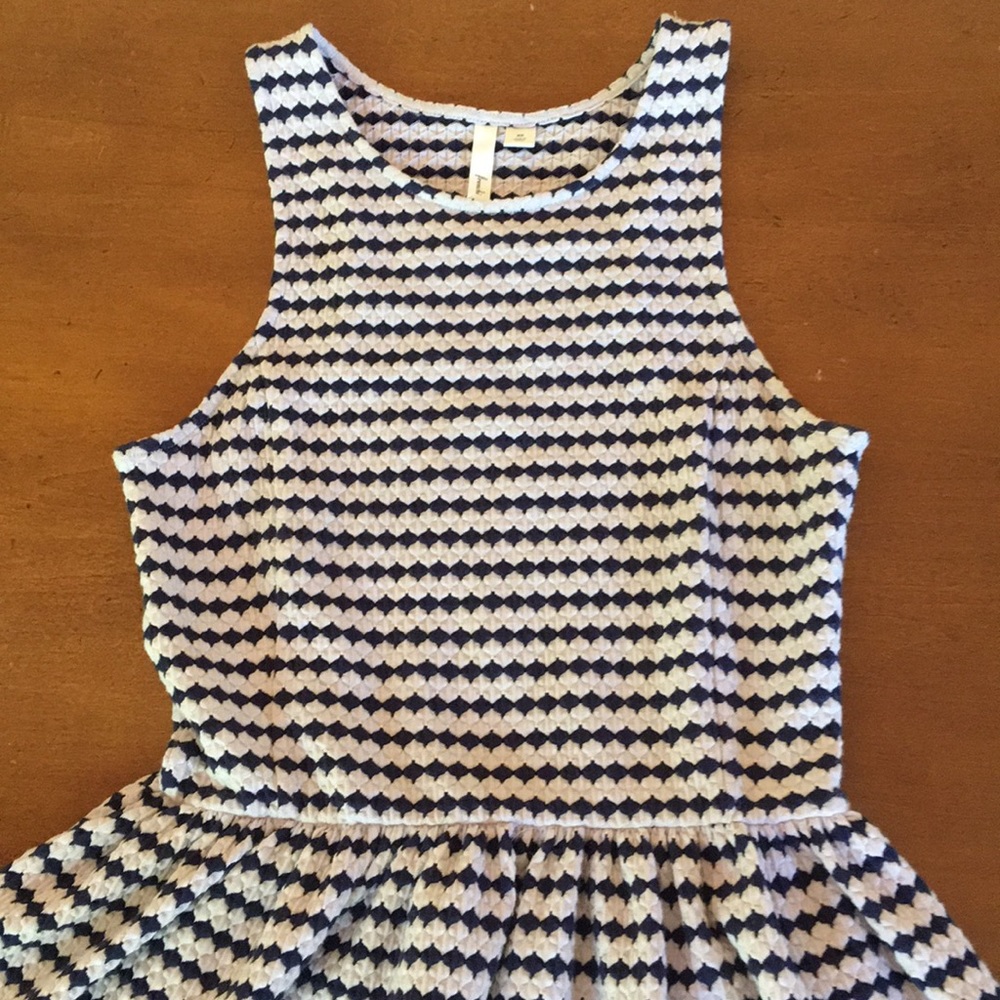 Frenchi Waffle Print Dress